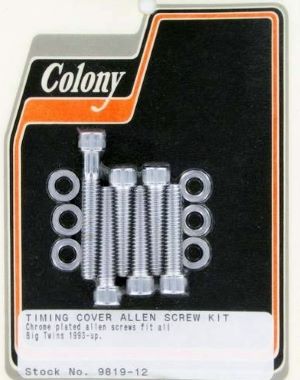 TIMING COVER ALLEN SCREW KIT CHROME